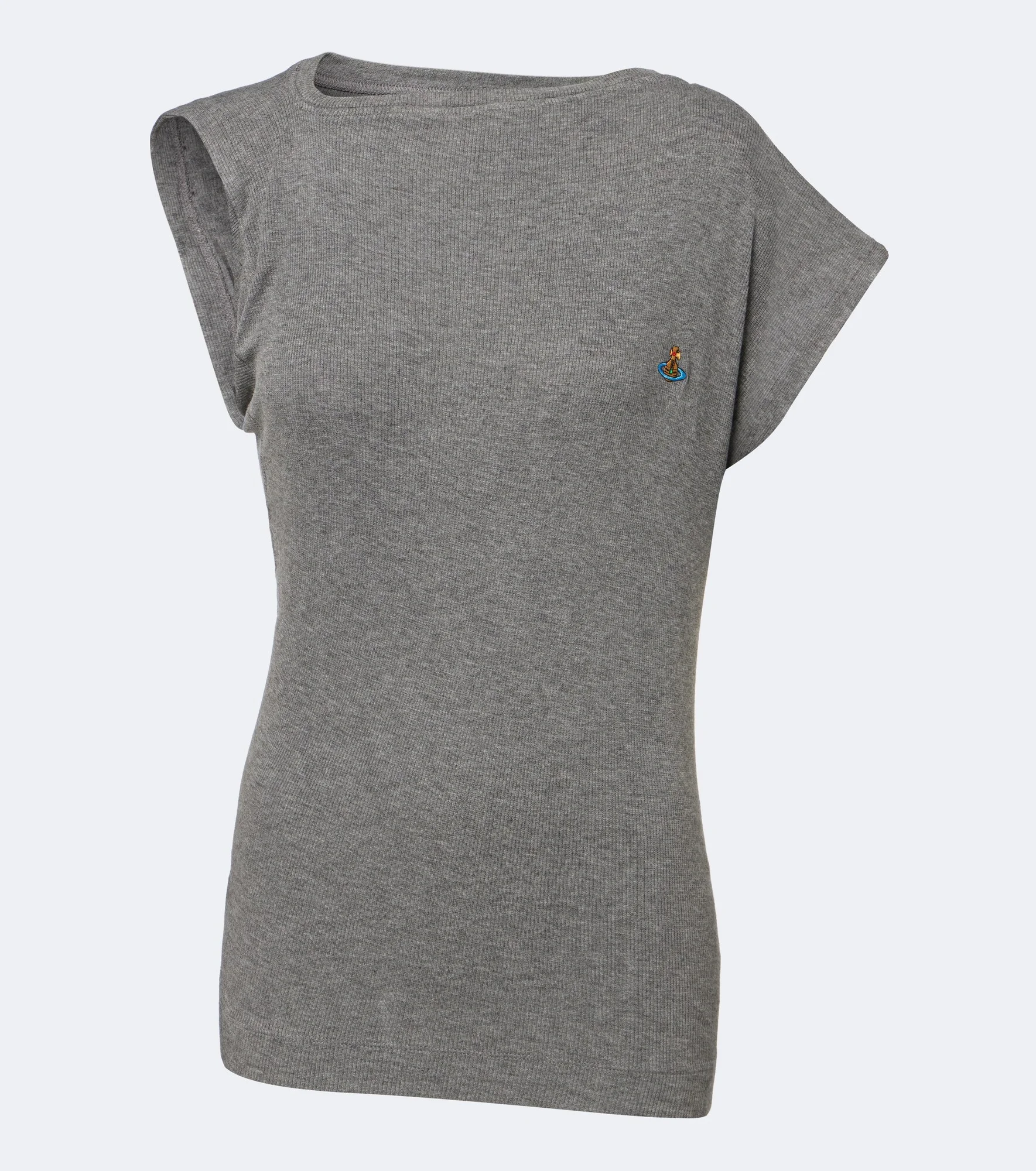 Hebo asymmetric ribbed-knit top - 1