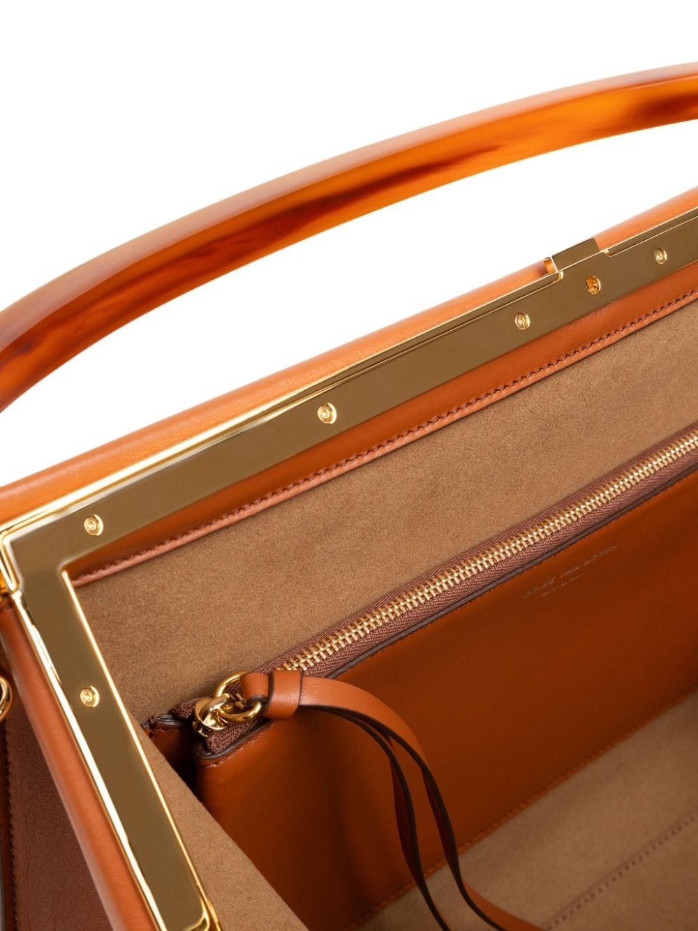 large leather tote bag - 6