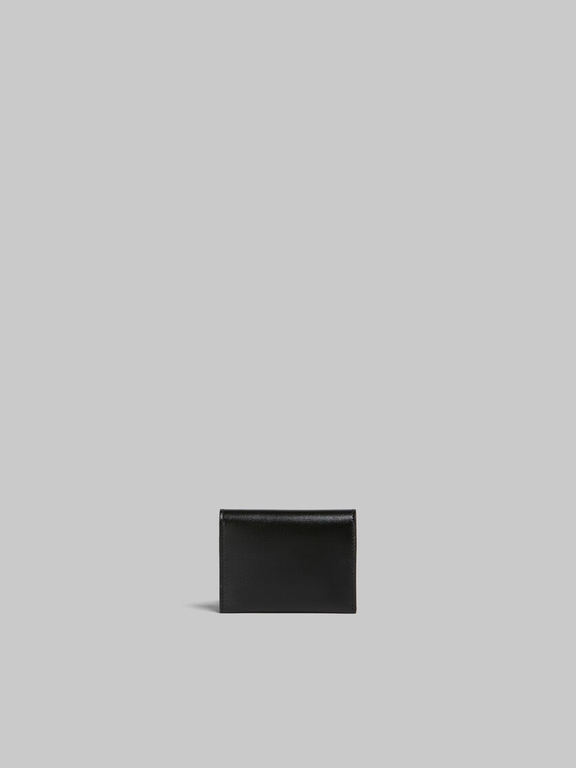 BLACK LEATHER BIFOLD CARD CASE - 3