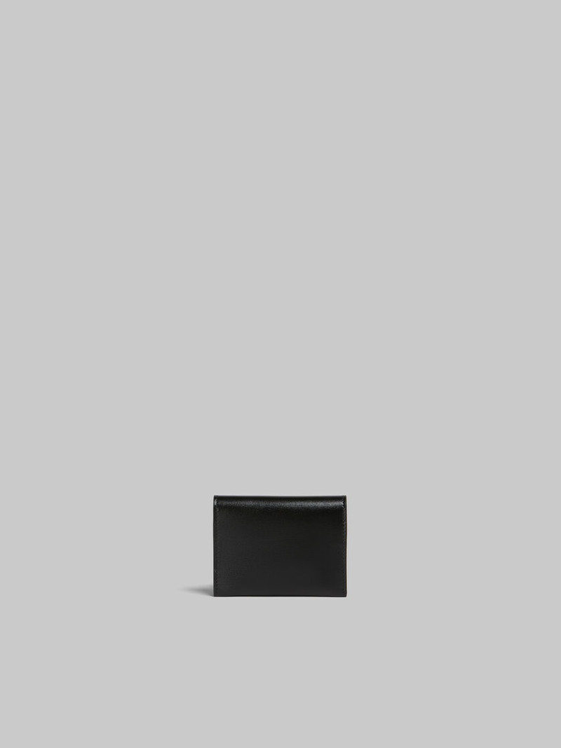 BLACK LEATHER BIFOLD CARD CASE 3