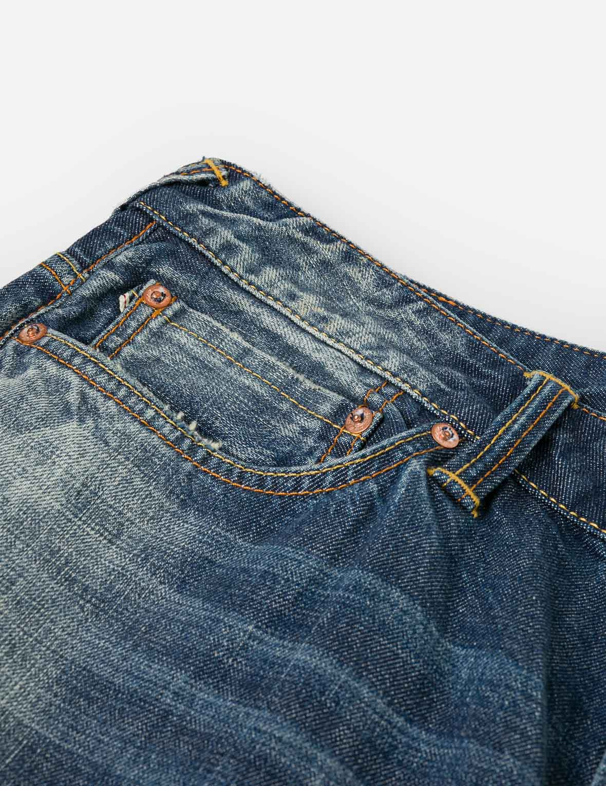 Washed Distressed Daicock Relax Straight Fit Jeans #2030 - 11