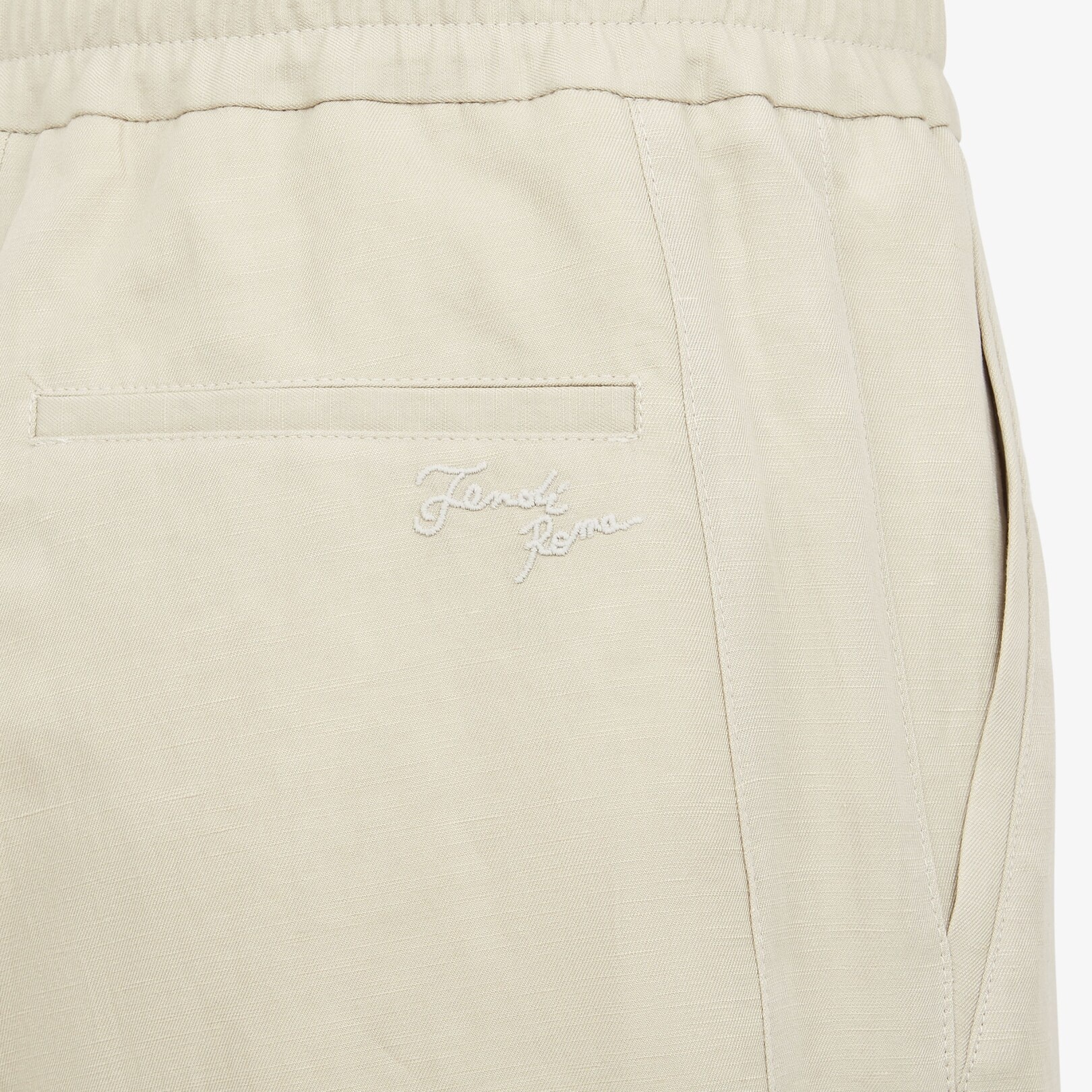 Gray linen trousers - 3