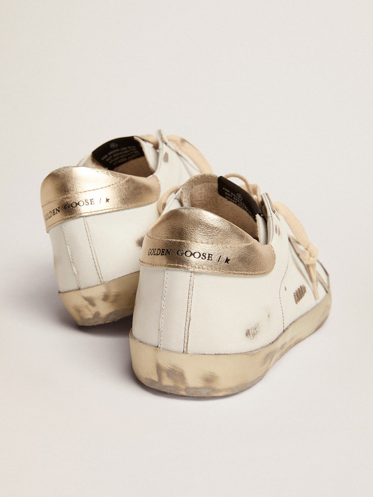 Men's Super-Star with gold sparkle foxing and lettering - 5