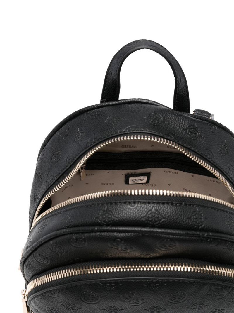 Manhattan embossed zip backpack 4
