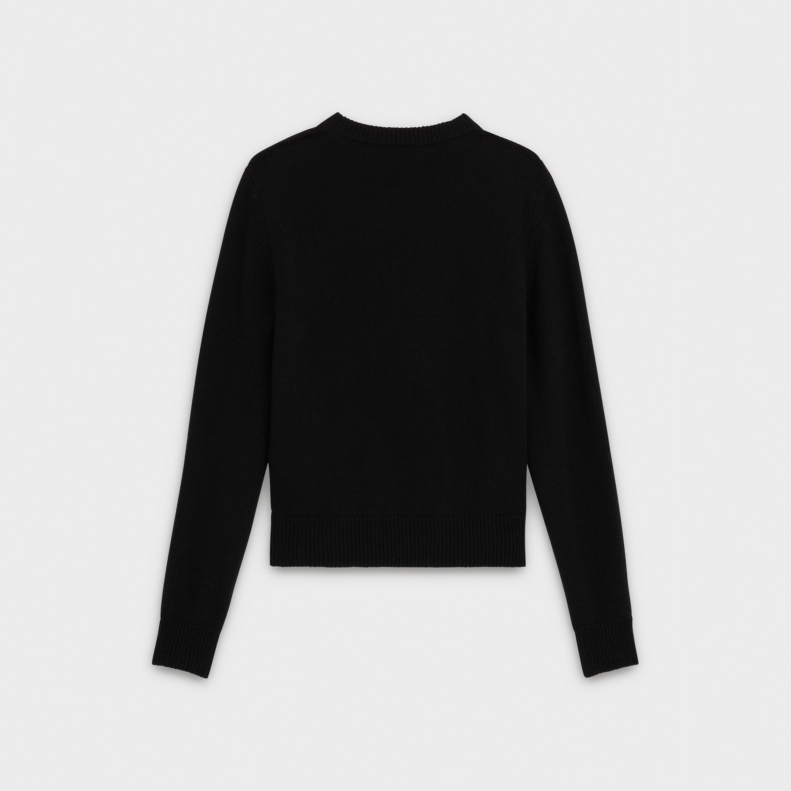 CREW NECK SWEATER IN ICONIC CASHMERE - 2