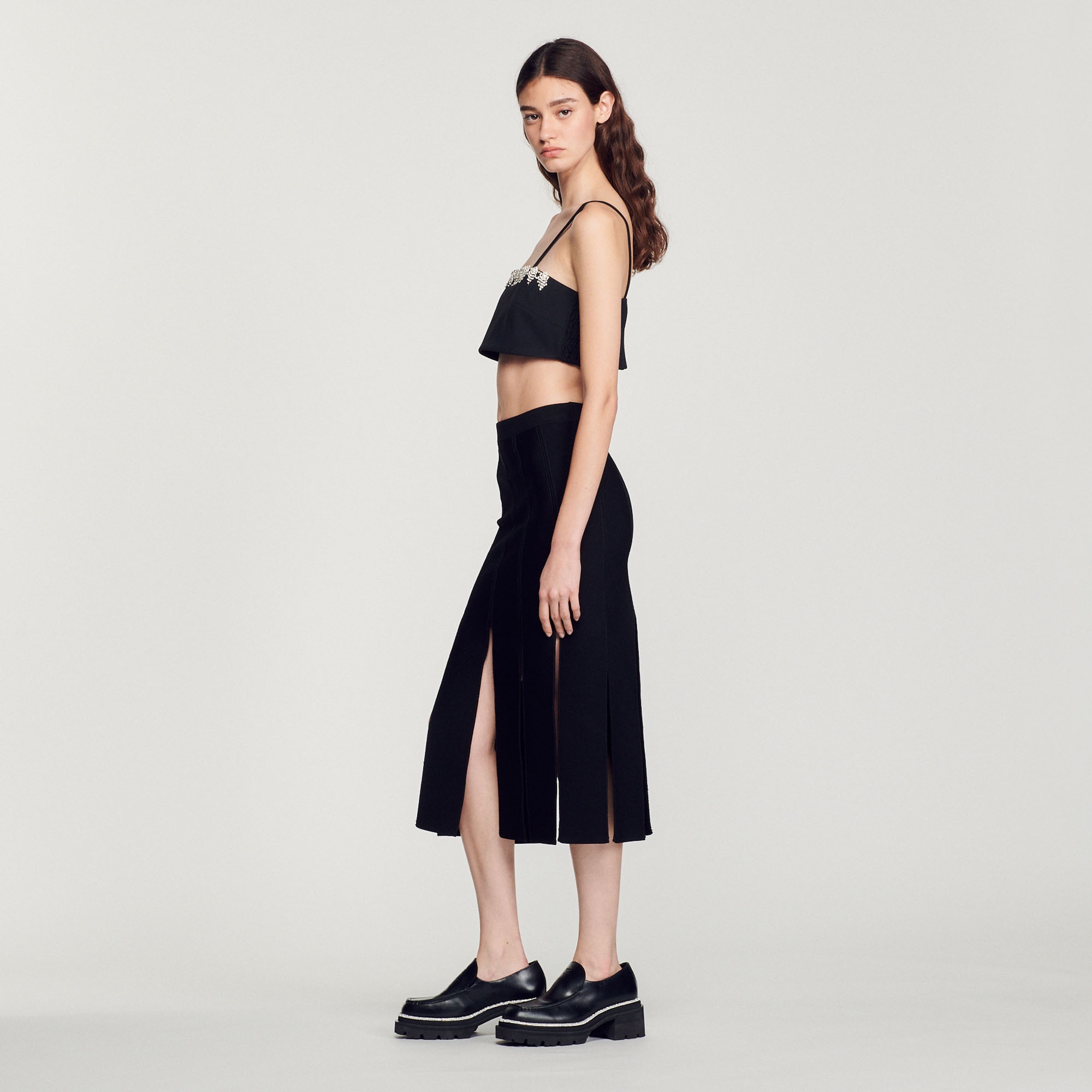 Knitted skirt with wide fringes - 7