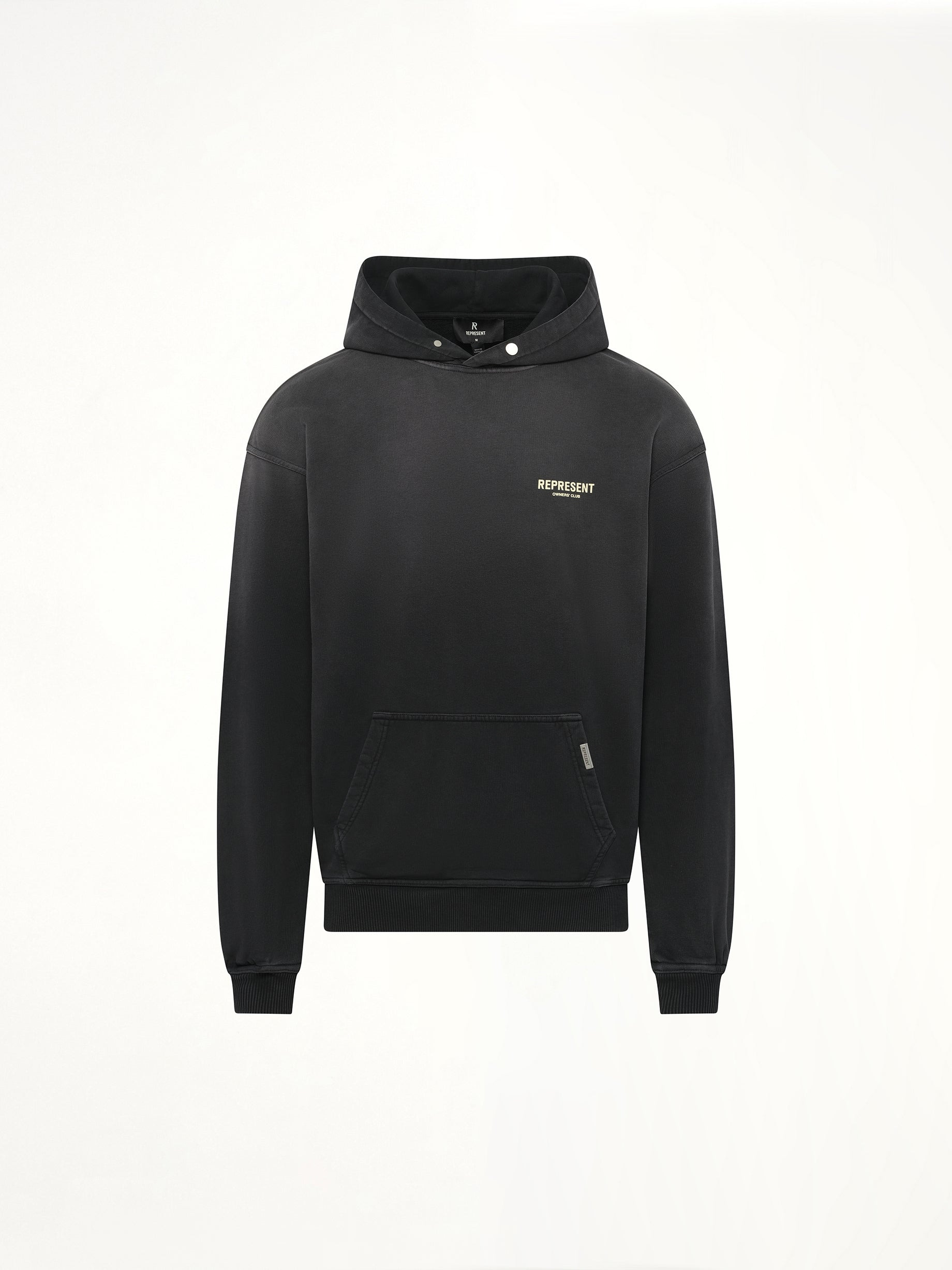 Represent Owners Club Hoodie in Aged Black - 2
