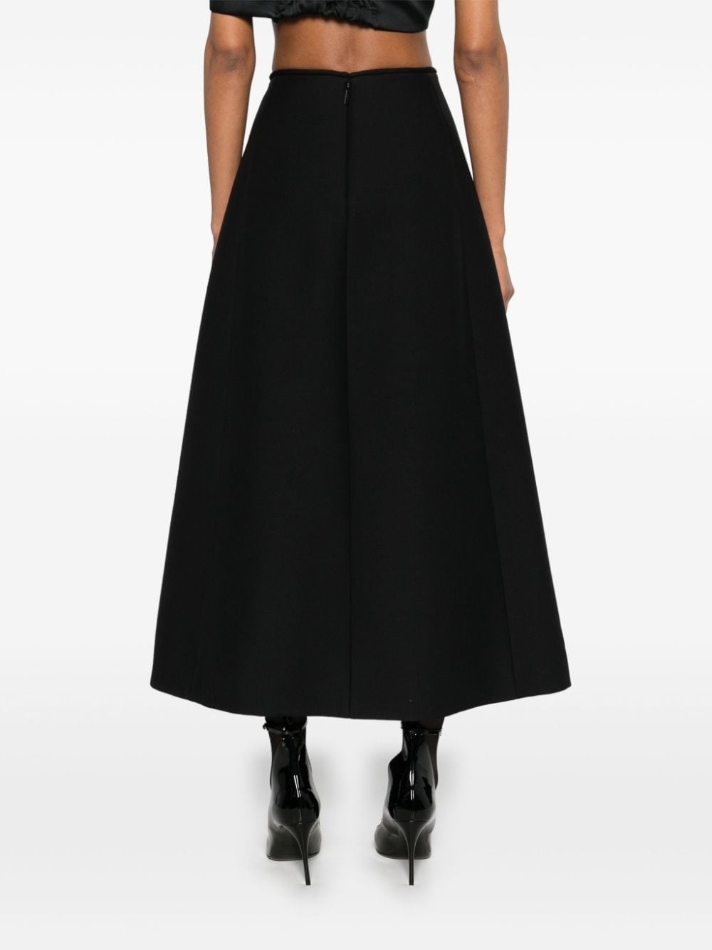 bow-detailed midi skirt - 4