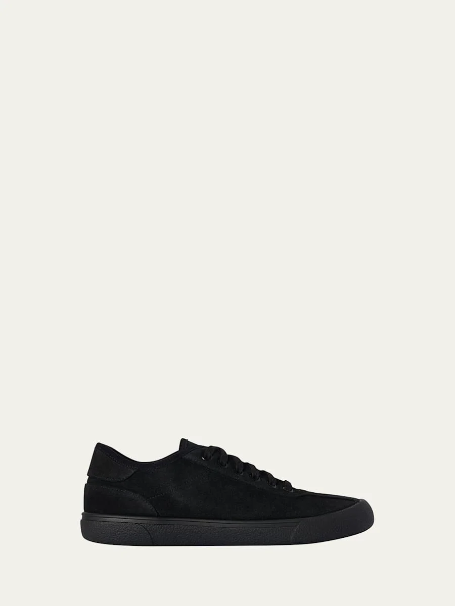 Men's Tonal Suede Low-Top Sneakers - 1
