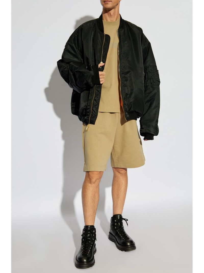 VETEMENTS logo-print shorts outlook