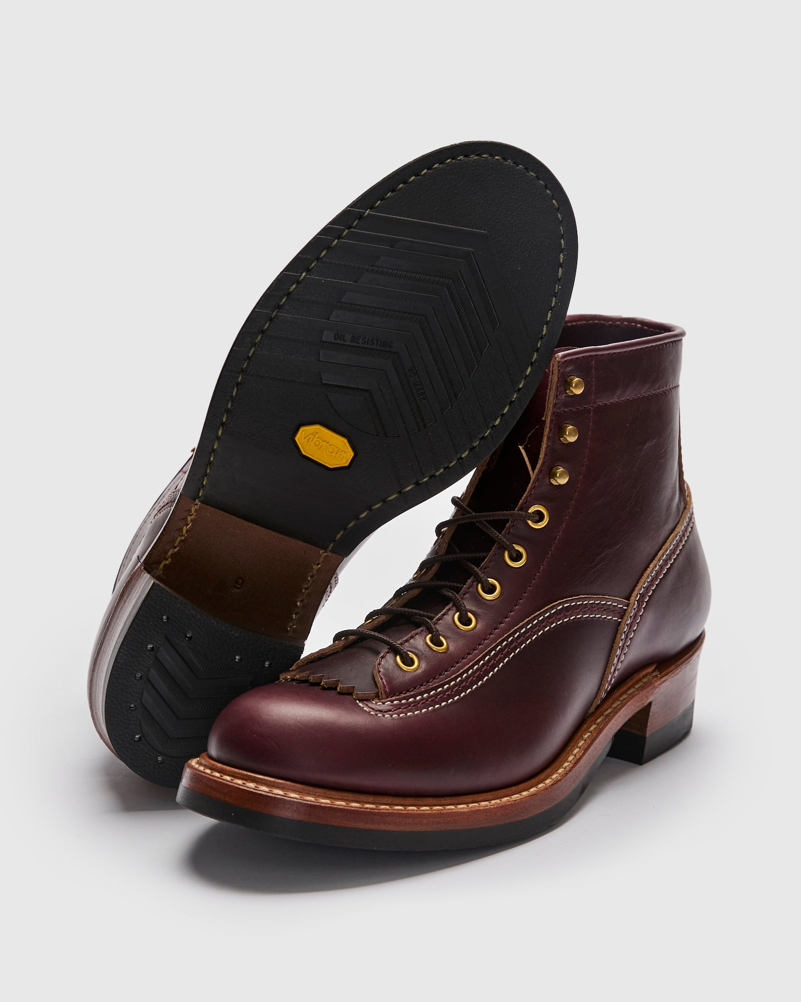 Donkey Puncher Boot in Horween Chromexcel Burgundy - 2