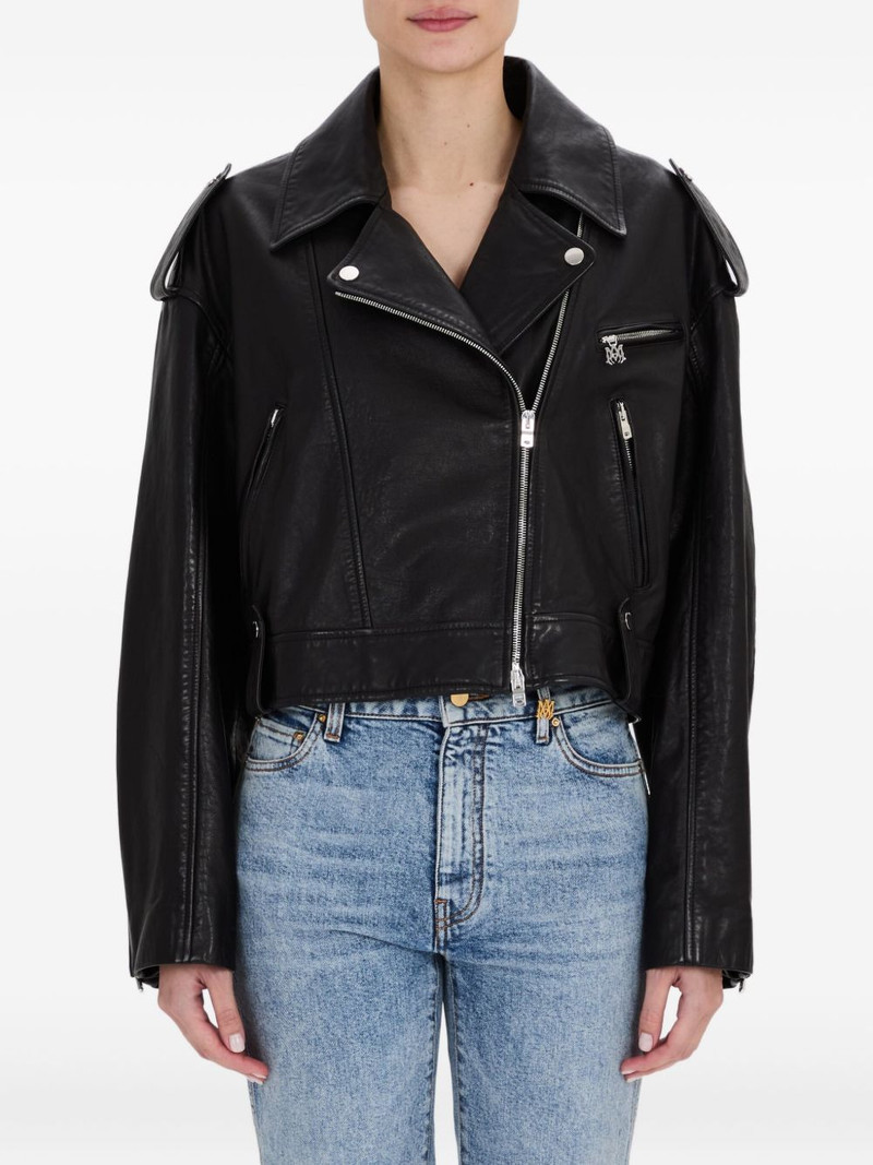 zip-front leather jacket 1