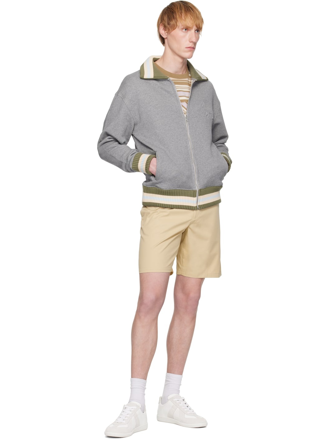 Beige Casual Shorts - 4