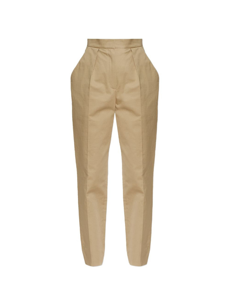 pleated-detail tailored trousers 1