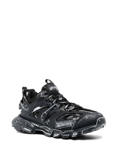 BALENCIAGA Track sketch-print panelled sneakers outlook