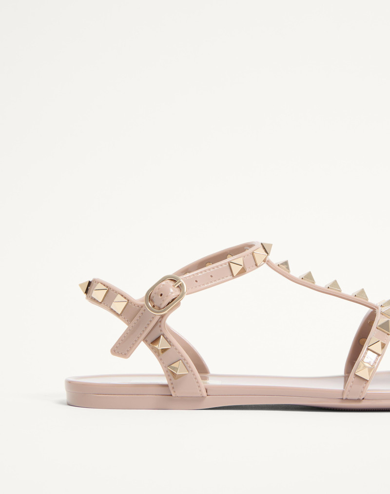 Valentino ROCKSTUD FLAT RUBBER SANDAL outlook