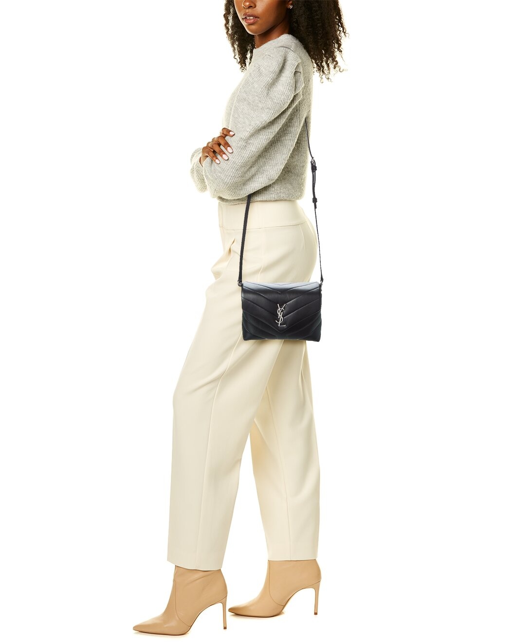 Saint Laurent LouLou Toy Matelasse Leather Shoulder Bag - 4