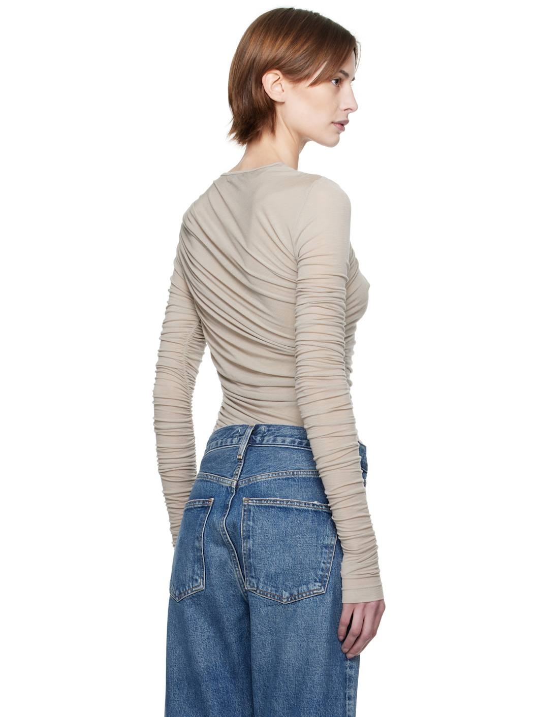 Gray Tania Twist T-shirt - 3