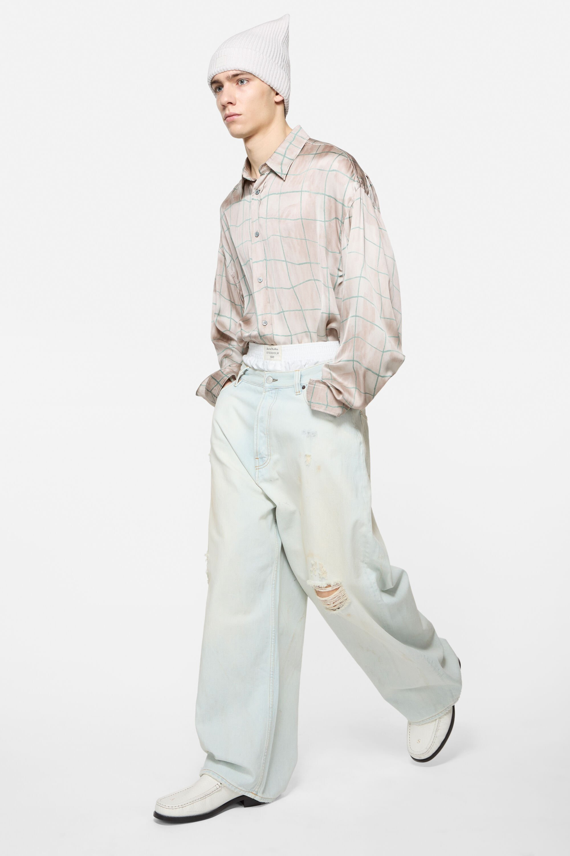 Loose fit jeans - 2023 - Light blue/white - 2