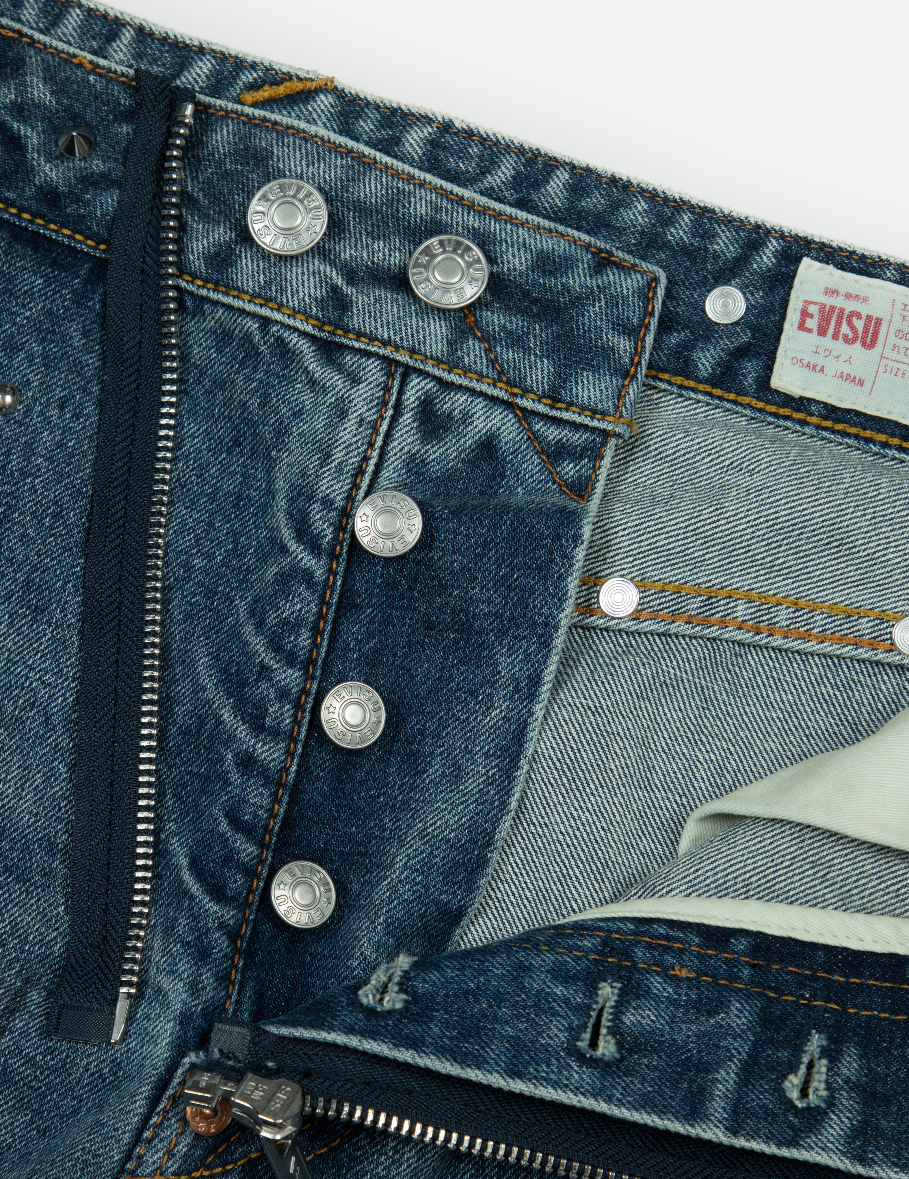 ALLOVER STUDS AND PINS LOOSE FIT DENIM JOGGERS - 8