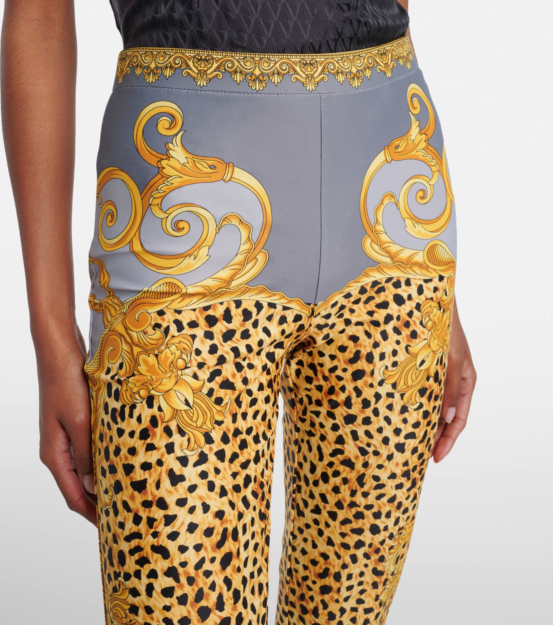 Printed jersey leggings - 4