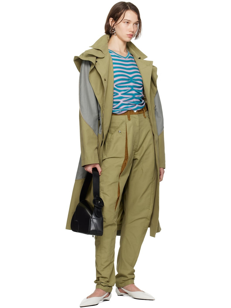 Kiko Kostadinov Khaki Chasseur Trousers outlook