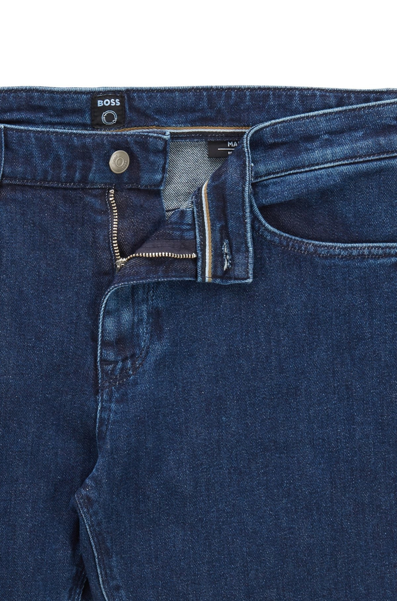 REGULAR-FIT JEANS IN BLUE COMFORT-STRETCH DENIM 6