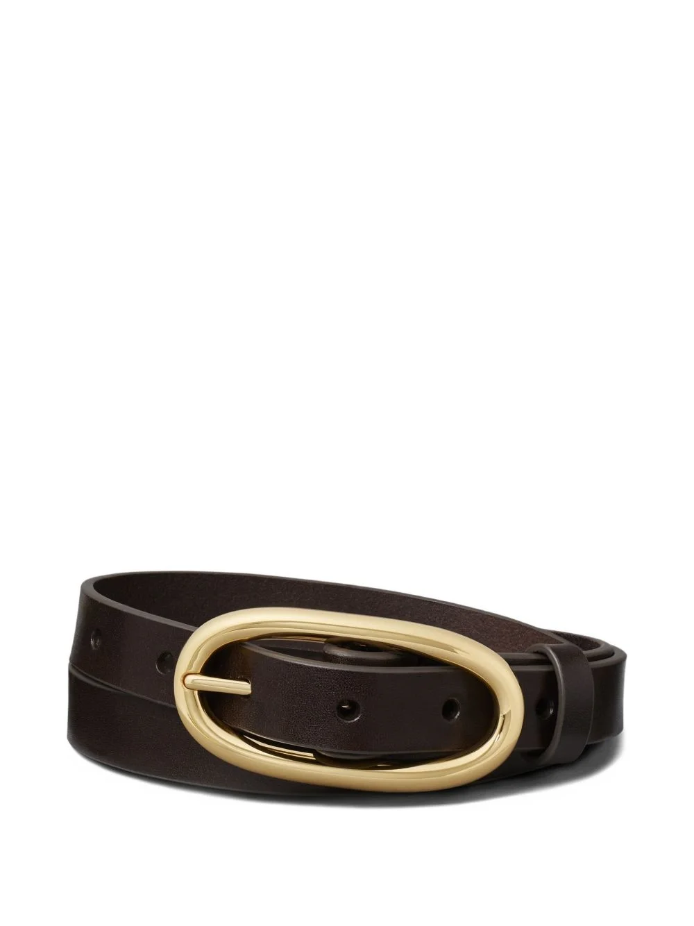 pierced large buckle belt - 1