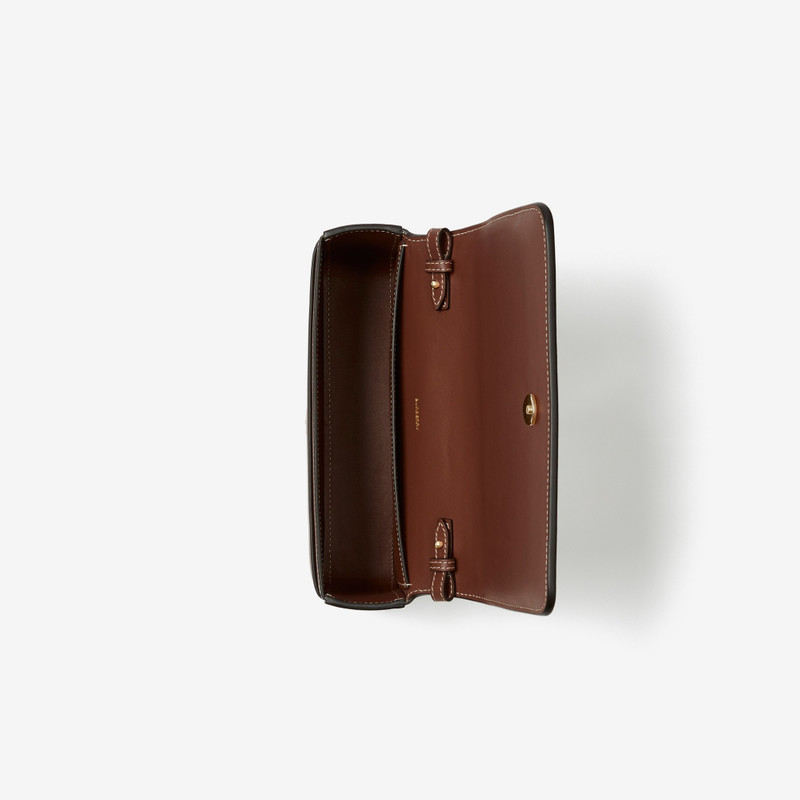 Horseferry Print Cotton Canvas and Leather Penny Bag 4