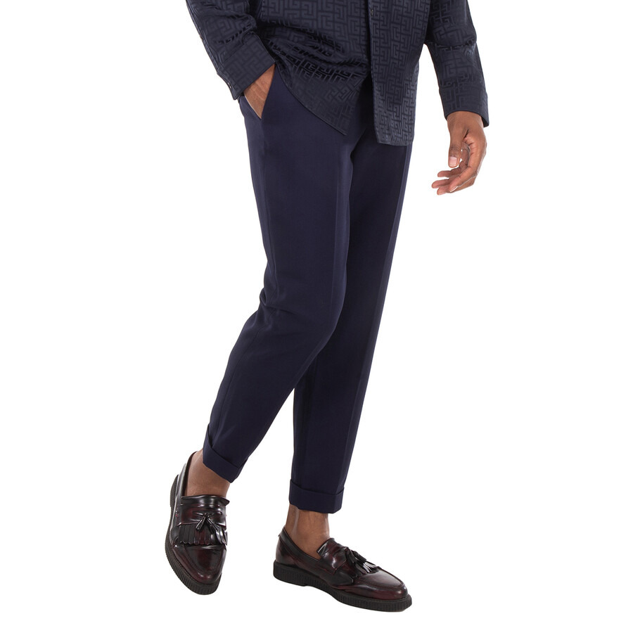Balmain Men's Marine Slim Fit Tailored Trousers - 2