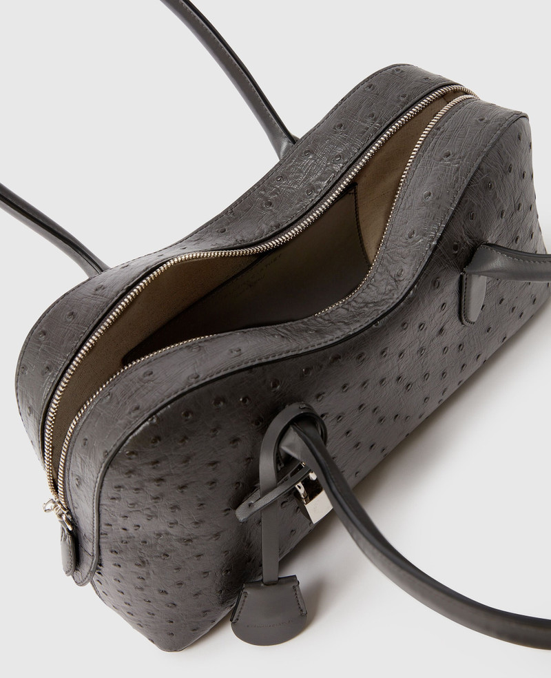 Stella McCartney Ryder Ostrich Shoulder Bag outlook