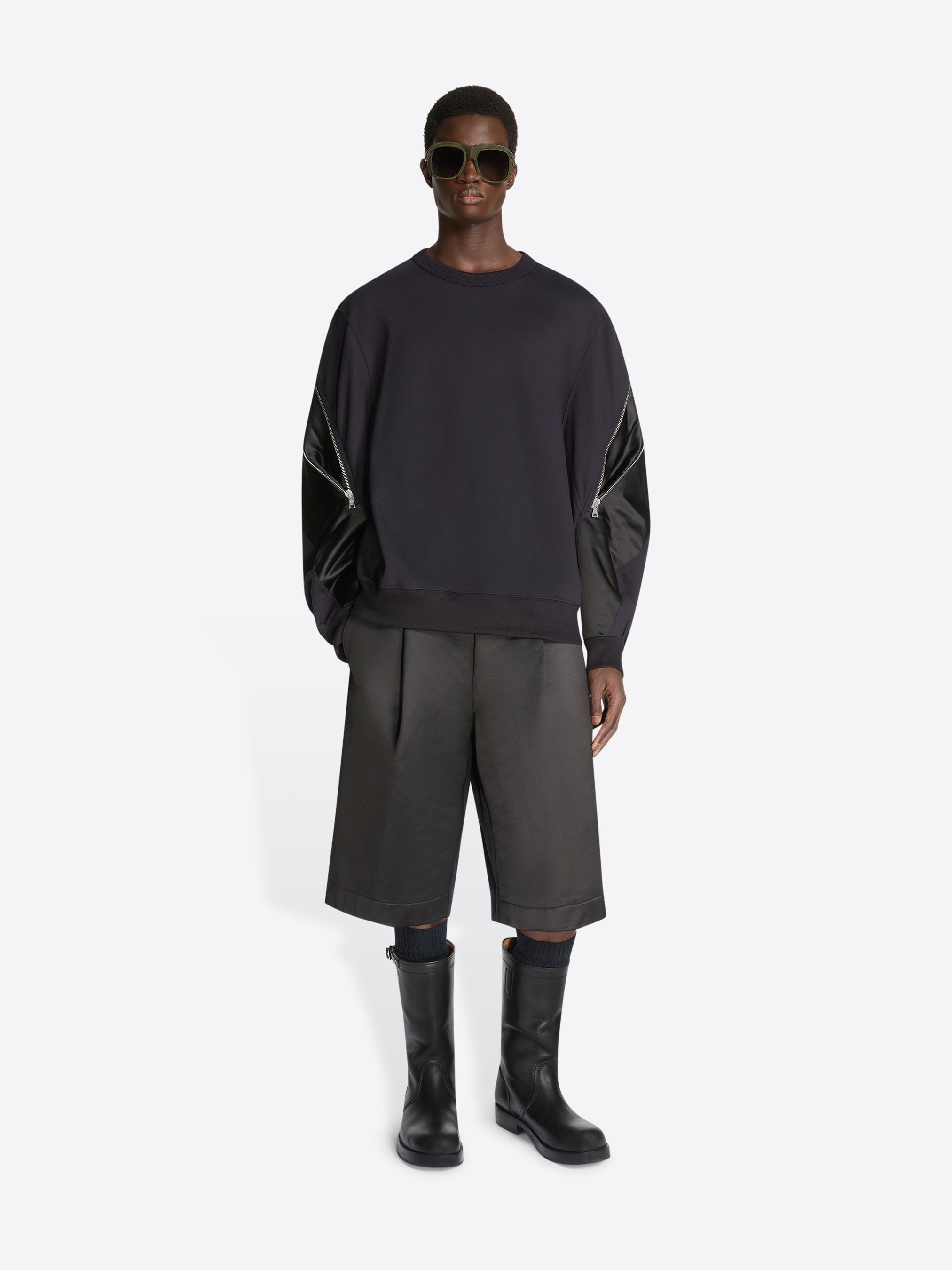 CONTRAST SWEAT SHORTS - 2