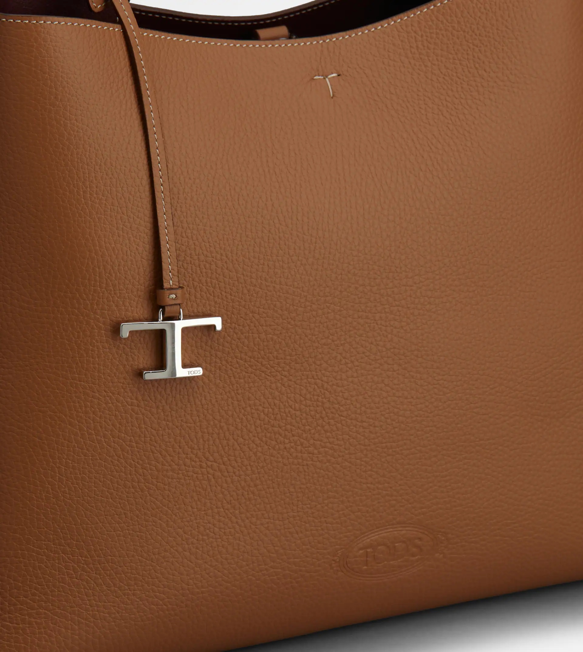 TOD'S BAG IN LEATHER MEDIUM - BROWN - 4