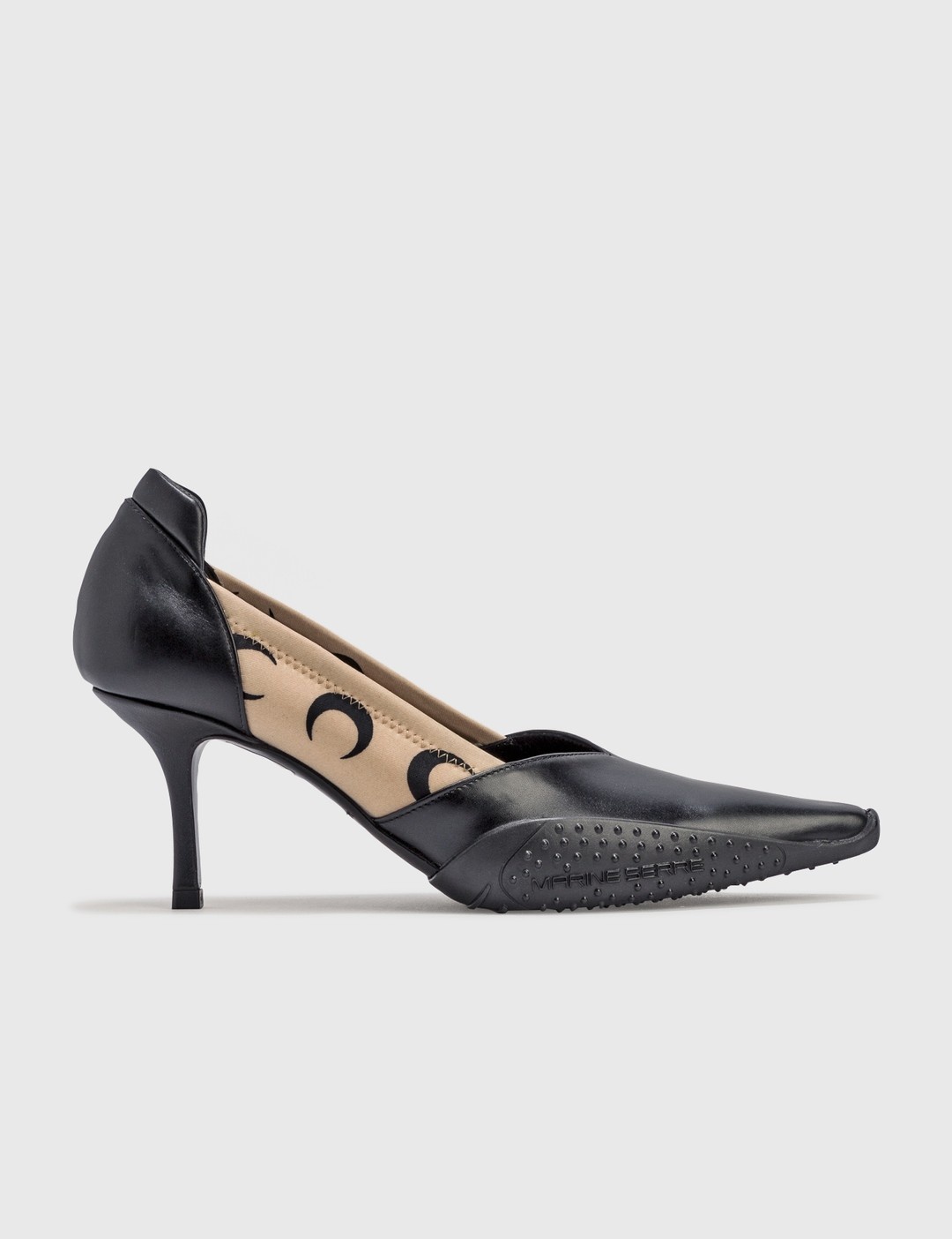 80mm crescent moon-print pumps - 1