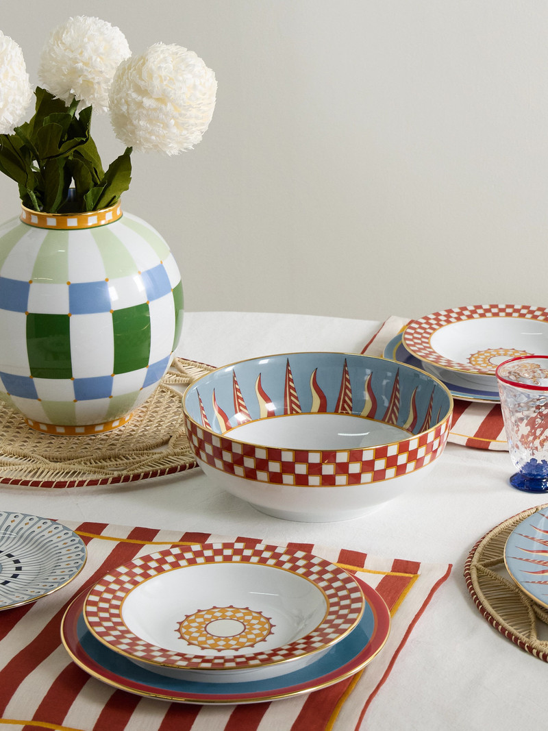 La DoubleJ Gold-plated Porcelain Serving Bowl outlook