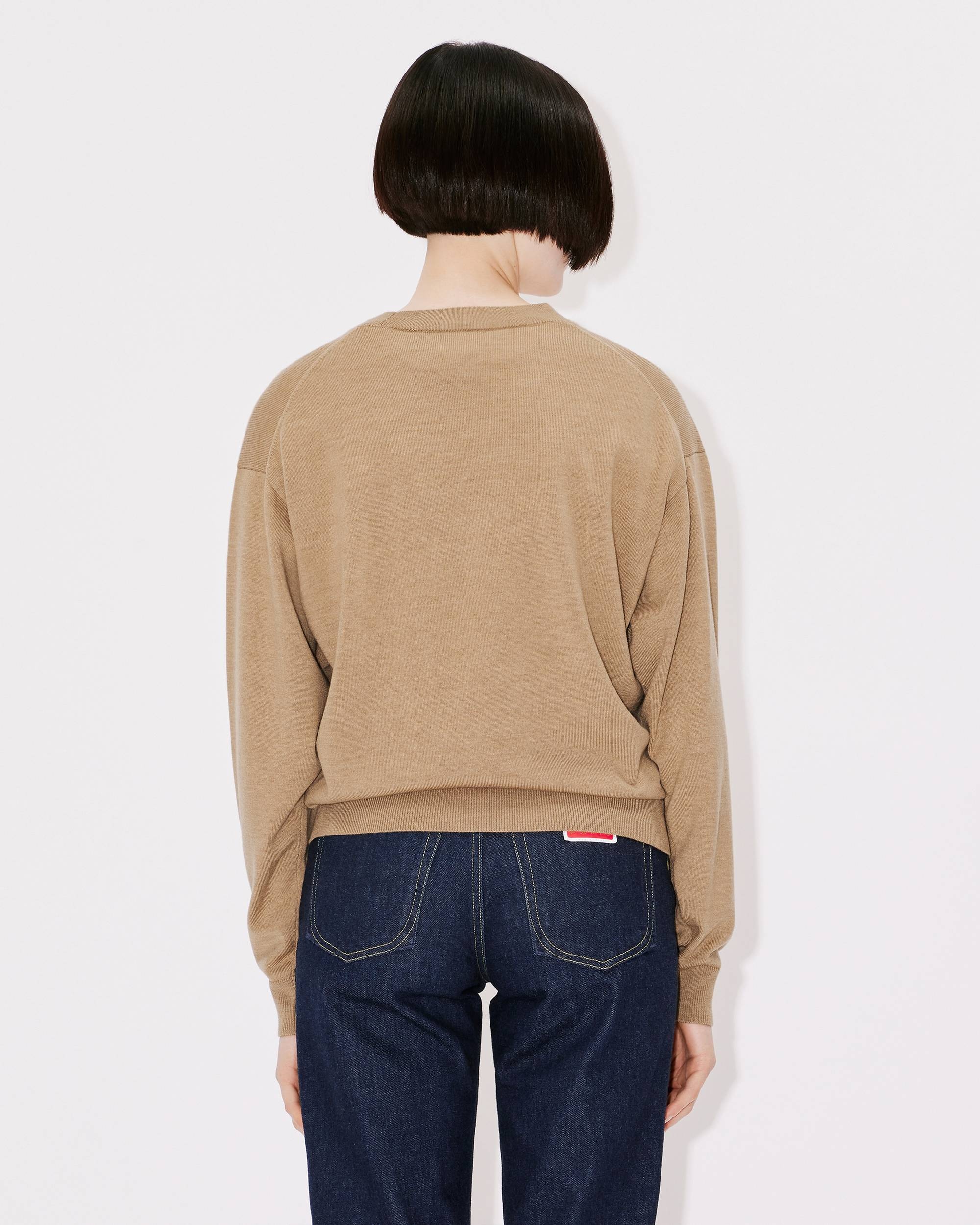 'BOKE FLOWER' Crest wool jumper - 4