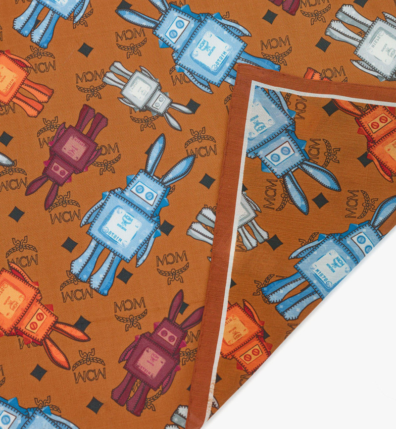 Rabot Monogram Print Bandana Scarf 4