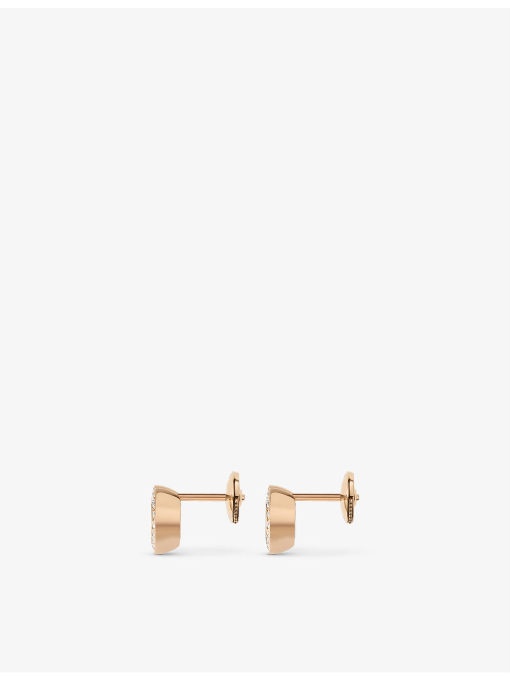 Happy Diamonds 18ct rose gold and 0.38ct diamond earrings - 2