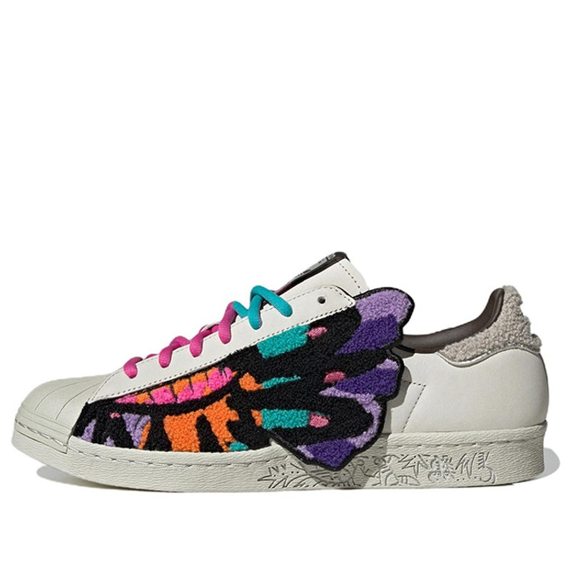 adidas originals Superstar 80s x Han Meilin 'White Black Pink' ID4386 - 1