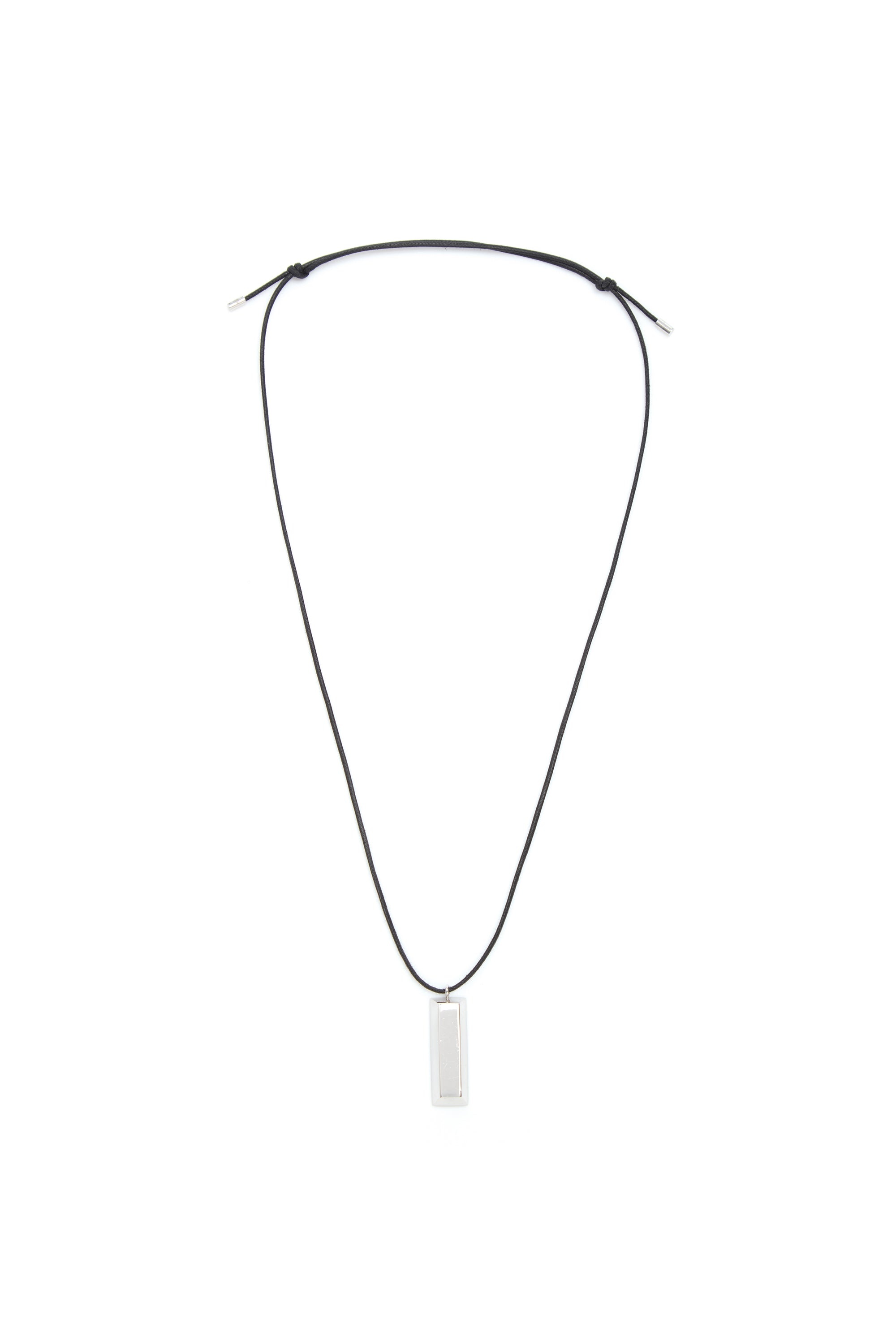 One Gold Bar Necklace in Platinum - 1