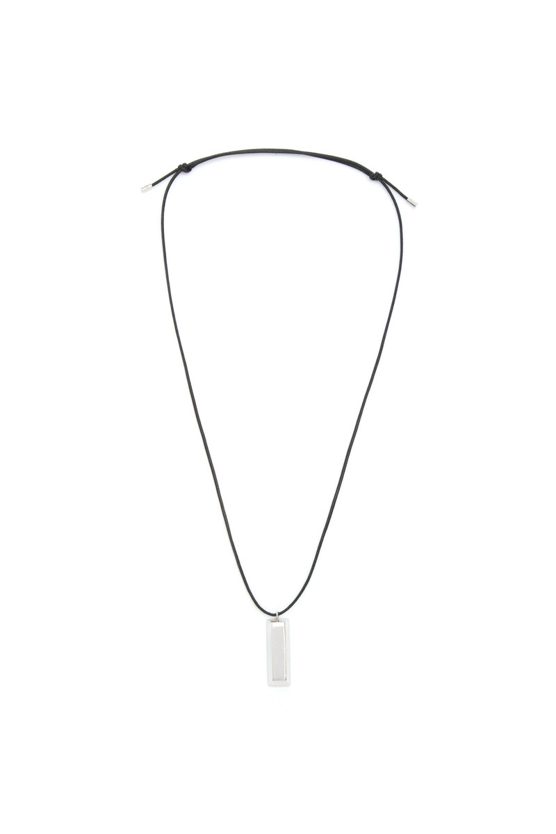 One Gold Bar Necklace in Platinum 1
