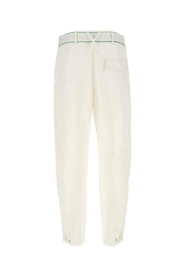 Bottega Veneta Man White Cotton Wide-Leg Pant - 2