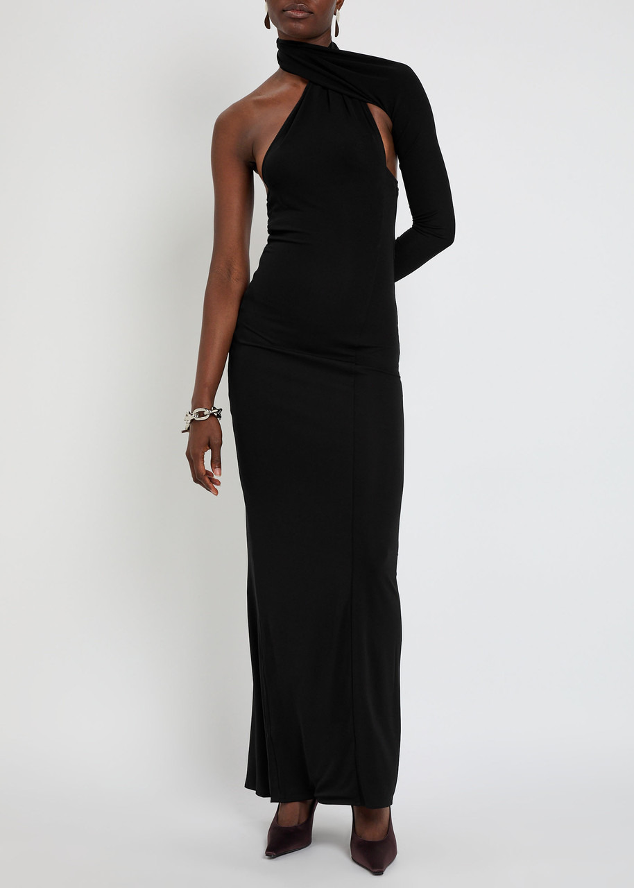 Courrèges One-shoulder Stretch-crepe Gown - 4