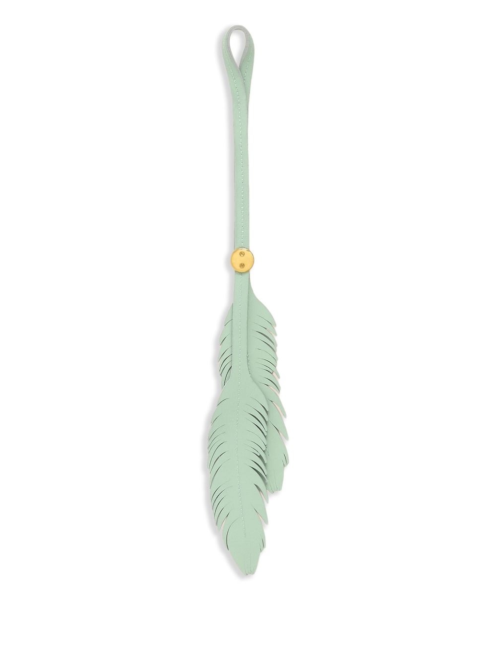feather leather charm - 2