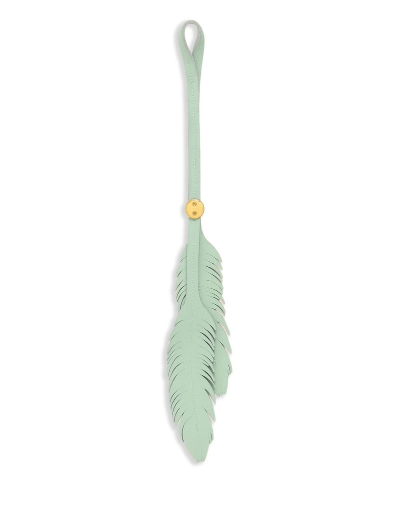 Marni feather leather charm outlook