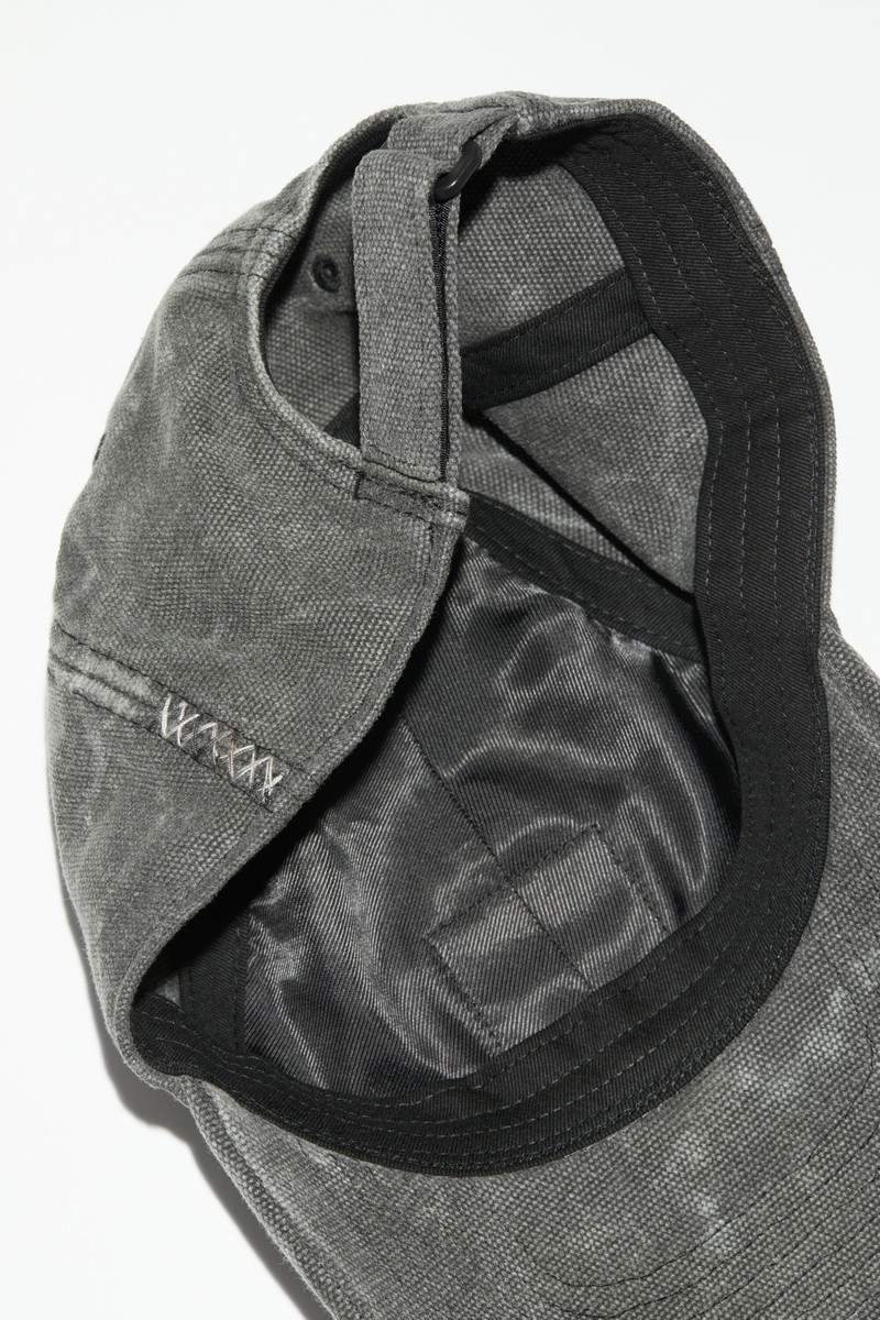 Leather Face patch cap - Carbon grey 5