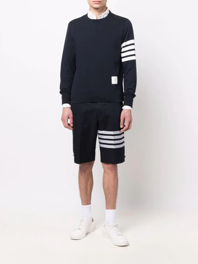 Thom Browne 4-bar stripe cotton shorts outlook