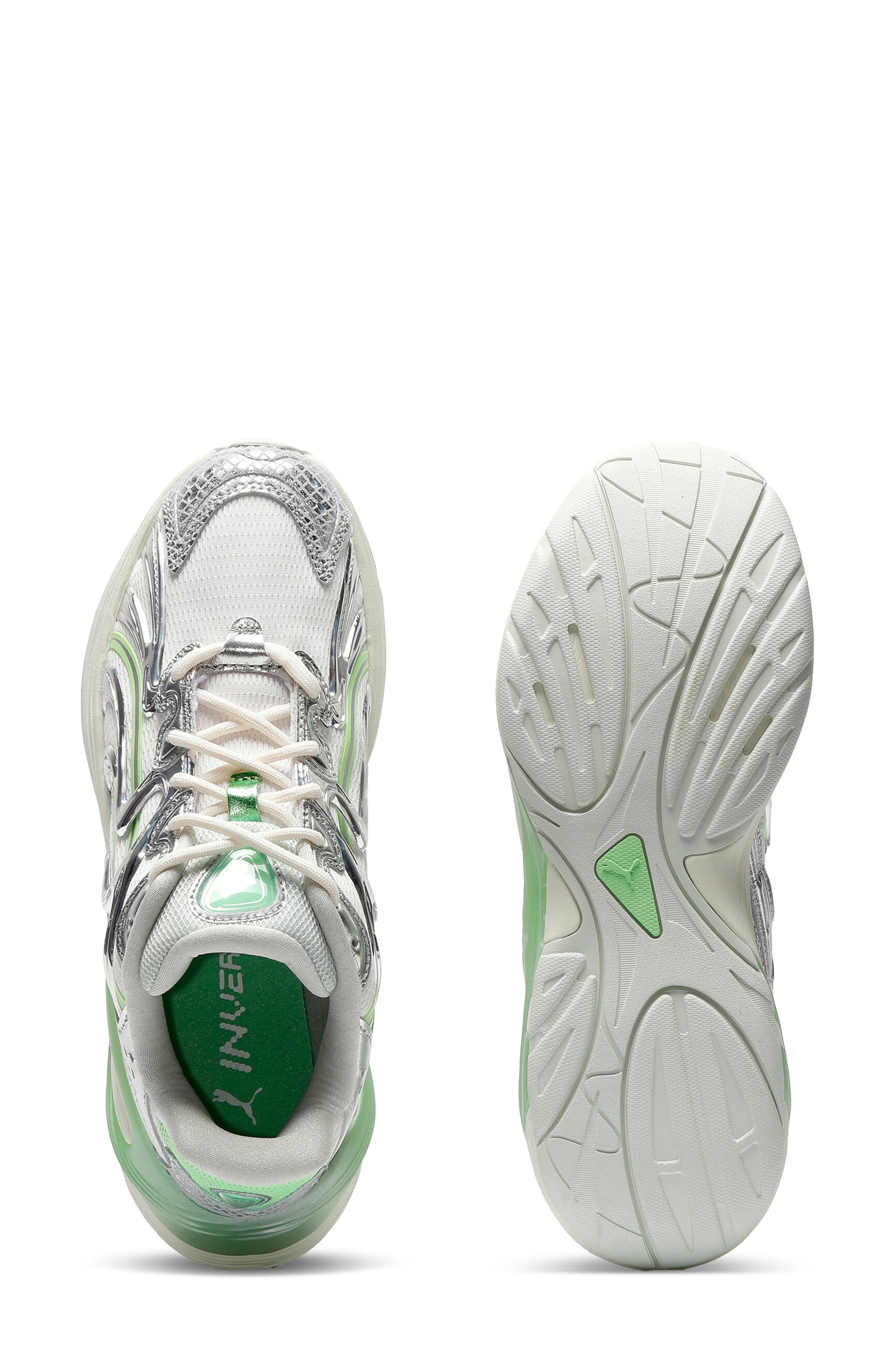 PUMA Inverse Light Beam Sneaker in Warm White/Spring Fern/Sage at Nordstrom - 8