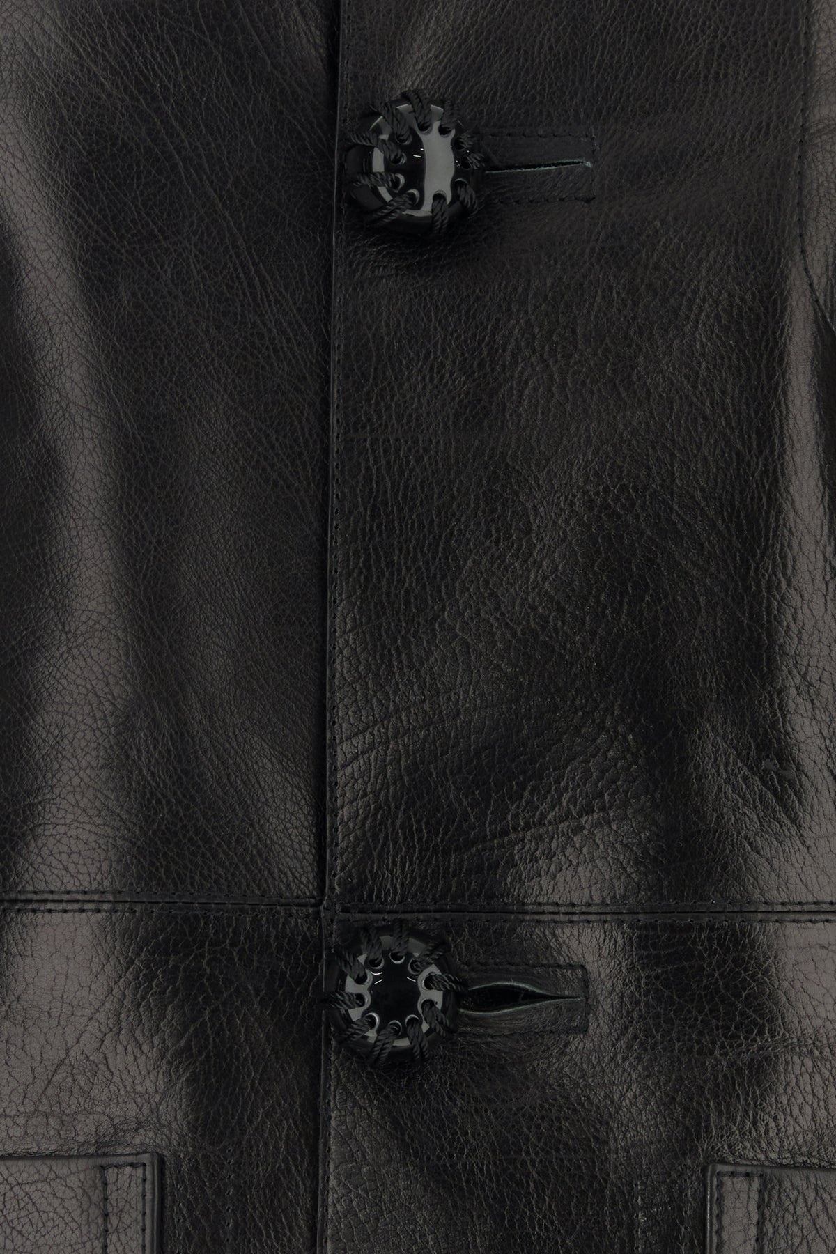 Black leather jacket - 3