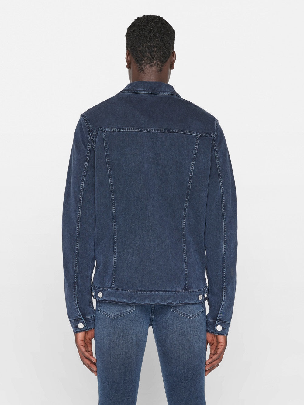 Twill Heritage Jacket in Washed Navy - 8